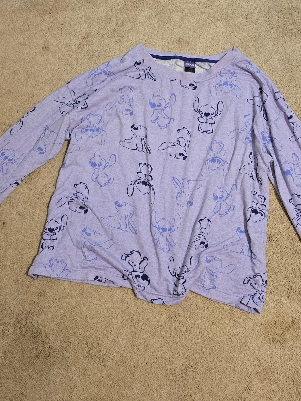 Disney Light Purple Stitch Pajama Set - Picture 4 of 7